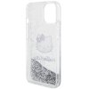 Hello Kitty HKHCP14SLIKHET iPhone 14 / 15 / 13 6.1 srebrny/silver hardcase Liquid Glitter Charms Kitty Head